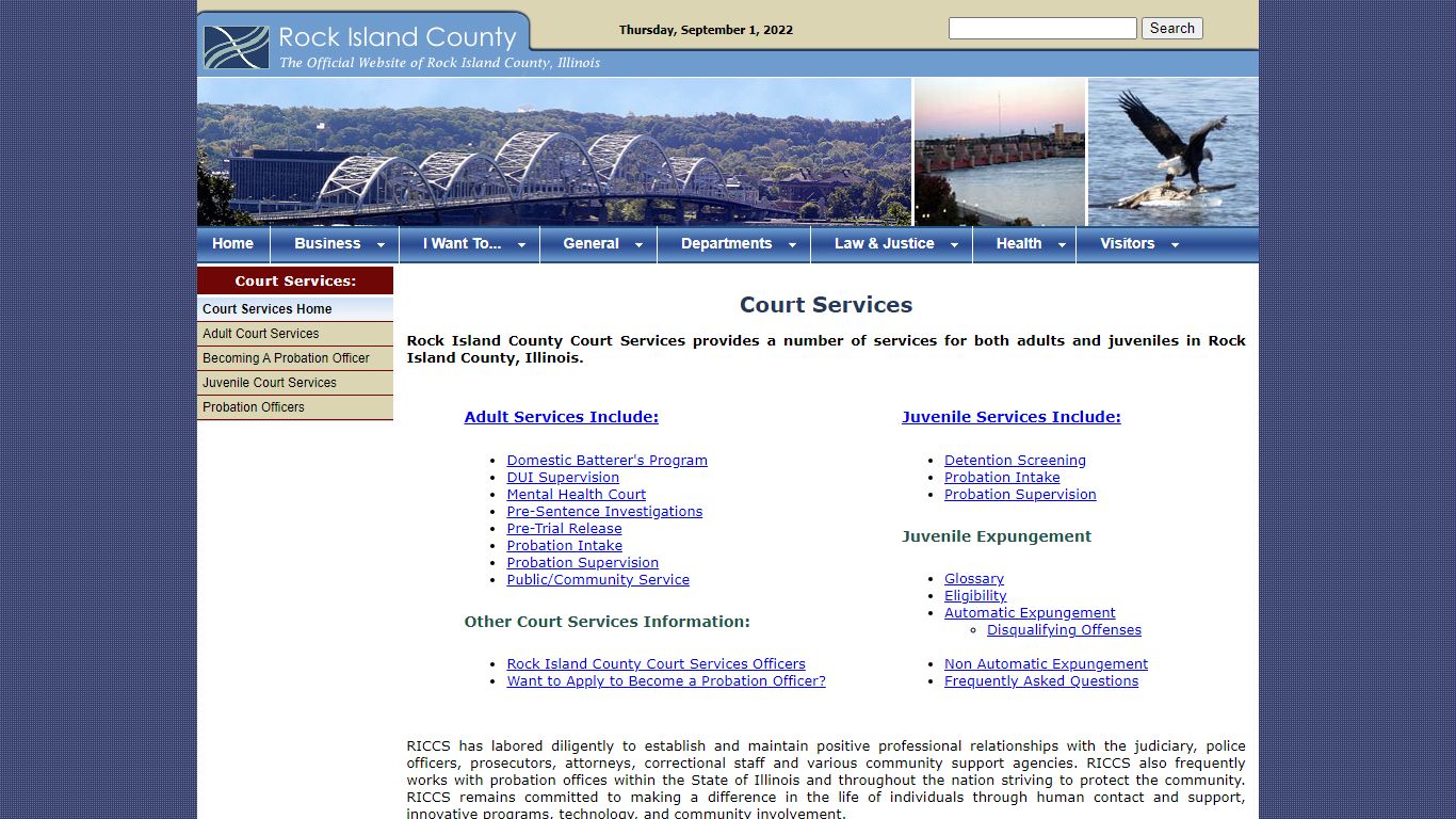 Rock Island County Court Services - Home Page